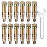 12 Pcs Concrete Anchor Bolts Plugs, M10 Heavy Duty Expansion Bolts, Shield Wall Anchors for Brick Wall Fixings Plugs, Masonry Concrete Screws, Expansion Screws(M10 x 70mm)