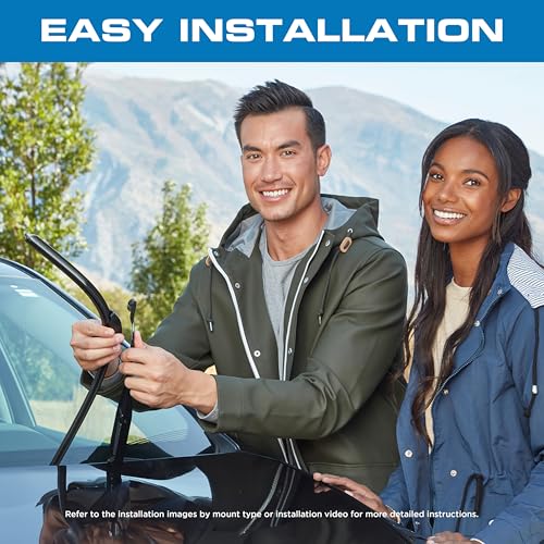 Rain-X 810336 Total Clear Beam Wiper Blades 26" & 17" Windshield Wipers for All-Weather Performance, Rubber Squeegee for Smooth Clean Wipe & Quiet Operation - 2 Pack Value by Rain-X - Image 3