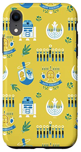 Coque iPhone XR Star Wars Hanukkah R2-D2 C-3PO Galactic Holiday antichoc