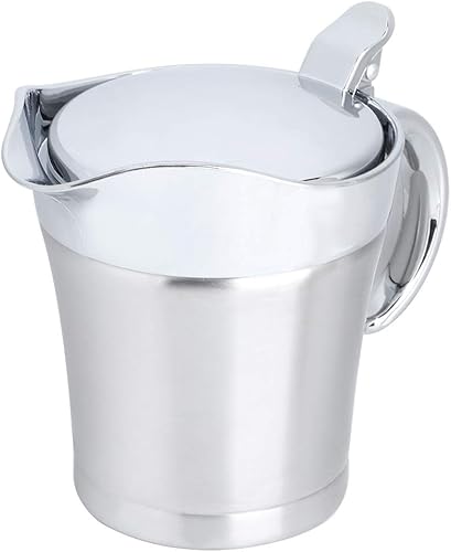 Miniatura 4 de LIZEALUCKY 304 acero inoxidable doble aislamiento salsa olla salsa barco servicio olla utensilios de cocina 15.2 fl oz condimento olla conjunto