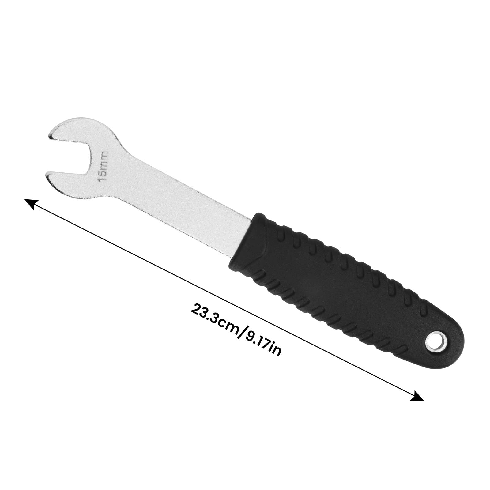 Oumers llave de pedal de bicicleta de mango largo Llave de pedal de bicicleta de 15 mm Llave removedora de pedal de bicicleta Llave de pedal de ciclismo para mantenimiento de bicicleta