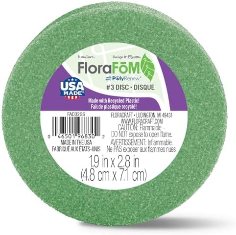 Floracraft Styrofoam Discs – Pack Of 6 White Discs, 3x1 Inches For Floral & Craft Projects - View #5