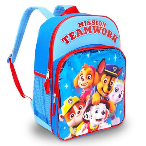 Paw Patrol Backpack Set - Bundle with 16” School Bag Plus Water Bottle, Stickers, More | Paw Patrol Backpack for Kids, Boys, Girls2