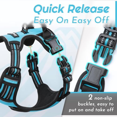Image of Eagloo Dog Harness for Small Dogs, No Pull Pet Vest with 2 Leash Clips
