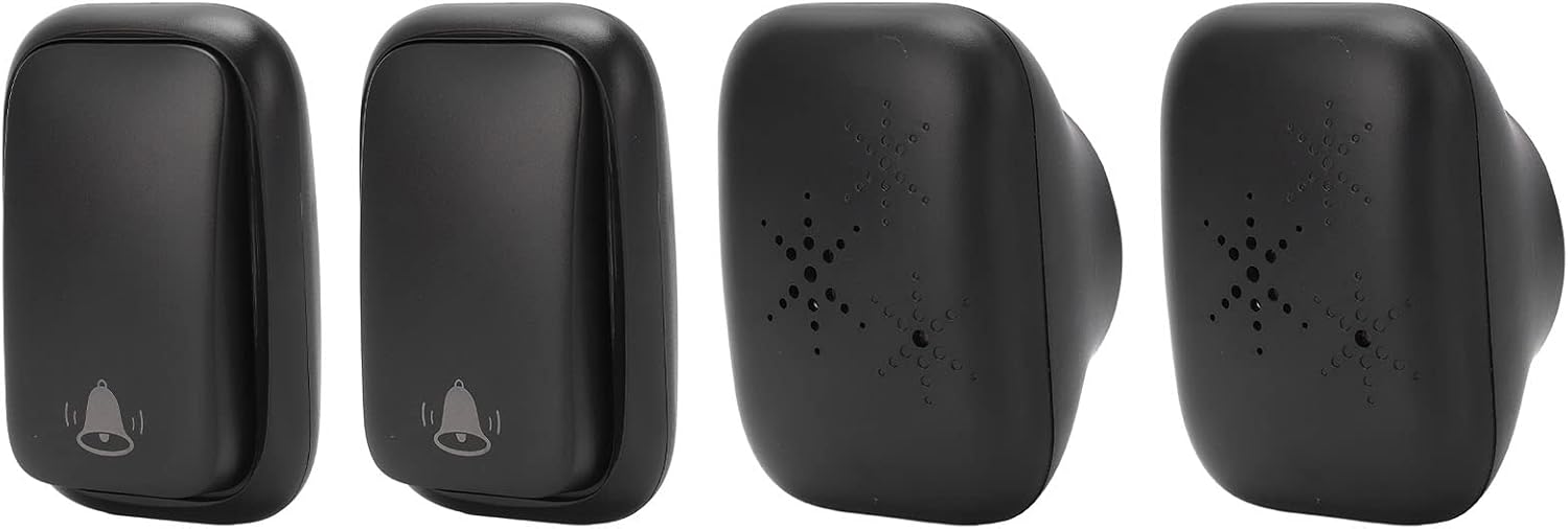 Durable Waterproof Wireless Doorbell Doorbell Wireless SelfGenerating Wearresistant Doorbell for Hotel (US Plug)