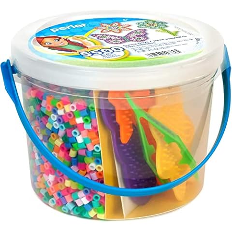 Perler Sunny Days Bright Color Fuse Bead Bucket, 5500 pcs Cover