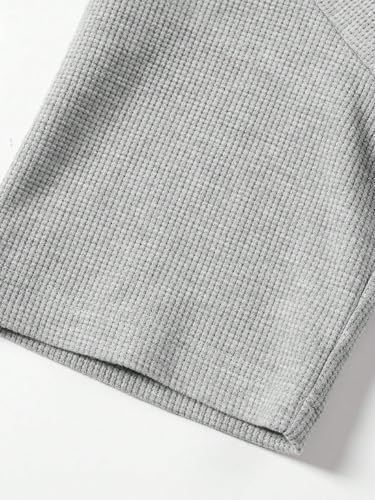 Image of Trillion Men's Waffle Knit Henley Half Sleeve Tshirt for Men