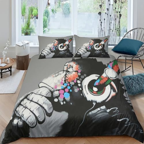 Parure de lit effet marbre 3D housse de couette double pour sublimer votre chambre - 4