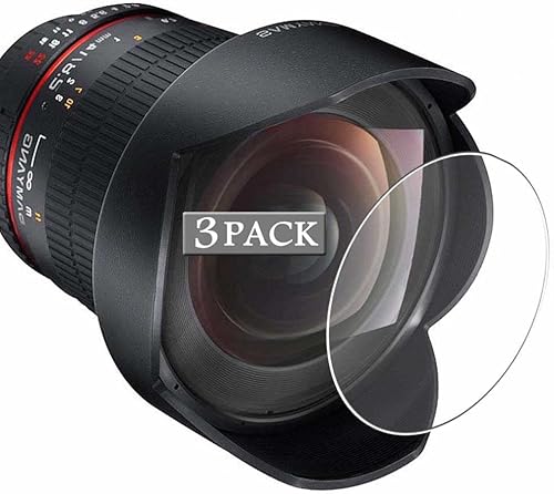 Vaxson 3-Pack Screen Protector, compatible with SAMYANG 14mm F2.8 ED AS IF UMC TPU Film Protectors Sticker  Not Tempered Glass