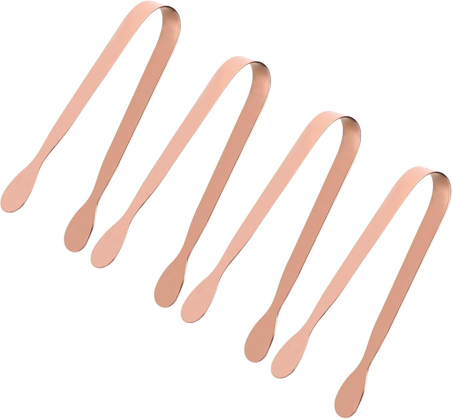 MIDELONG Rose Gold Mini Serving Tongs, Small Sugar Tongs
