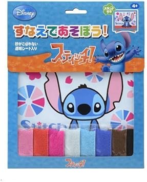 Amazon Co Jp かわいいスティッチを砂絵で色をつけていこう 完成したら額に入れてお部屋に飾れるよ 人気のディズニー工作 ホビーシリーズです すなえであそぼう スティッチ