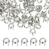 PATIKIL 6mm Chiodo Con Strass 70 Set Perline Con Artiglio Metallico Rivestimento Decorativo Chiodo Per Lavorazione Pelle Decorazione Riparazione Abbigliamento Cinture Borse