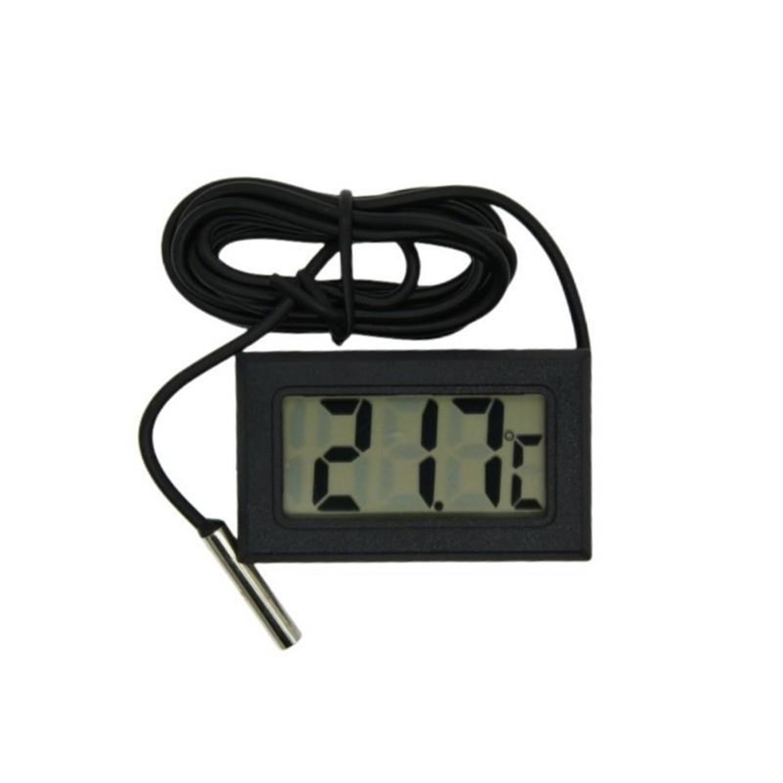 Mini cyfrowy termometr LCD czujnik higrometr monitorowanie wyświetlacz detektor wilgotności 1 szt. (FY-10 czarny)