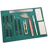BXQINLENX Professional 15 PCS Gundam Model Tools Kit Modeler Basic Tools Craft Set Hobby Building Tools Kit for Gundam Car Model Building Repairing and Fixing(F)
