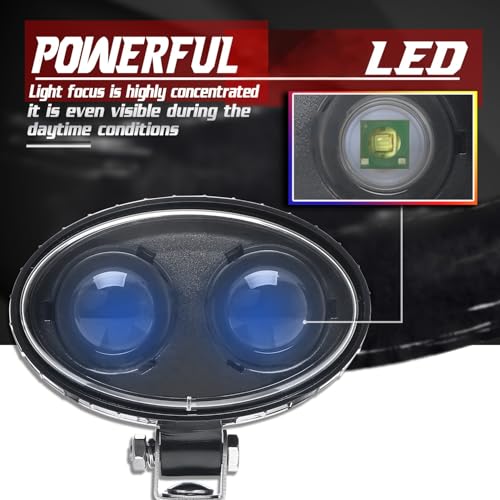 Image of ONERAY [20PCS] Led Forklift Safety Light 8w Blue Spot Lights for Warehouse Warning Spot Light DC10-100V 250LM 5.5inch