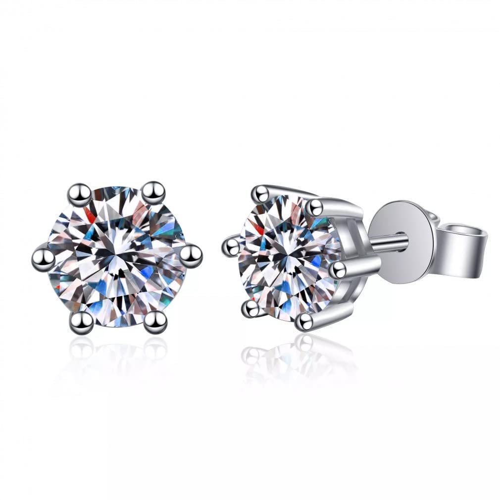 moissanit-Ohrstecker, lab-Diamant-ohrring für Damen, Herren, Liebhaber, Ohrstecker 1