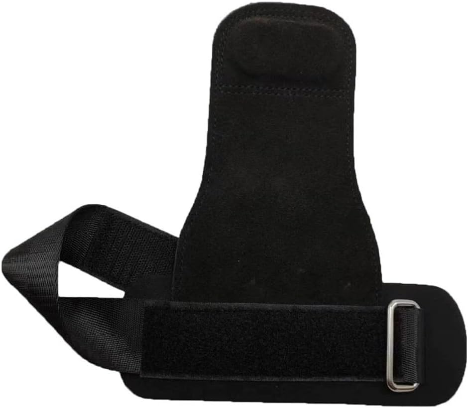 Gymnastics Hand Leather Bands Fitness Strength Training Palm Protectors for Men and Women(Black)