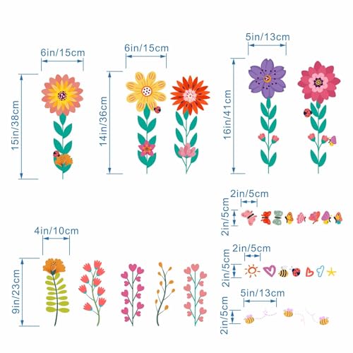 Vinilos Decorativos Florales para Pared – 2 Piezas miniatura 4