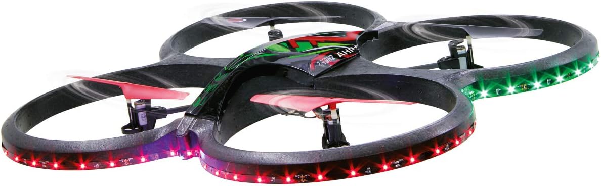 Jamara 38540 Flyscout AHP+ Quadrocopter with Compass-LED Camera, 2.4 GHz, Multi Color