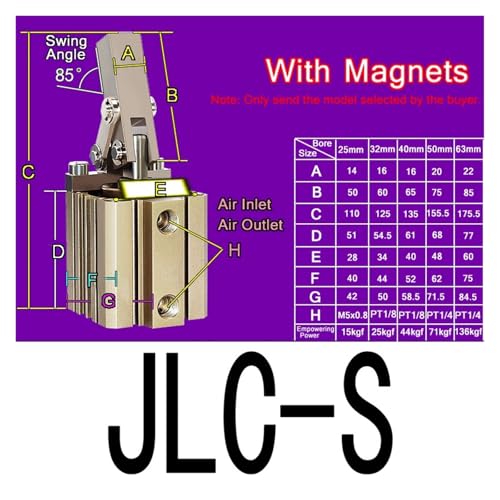 Culbuteur de compression JLC-32mm pour bloquer les pièces sans vibration - 3