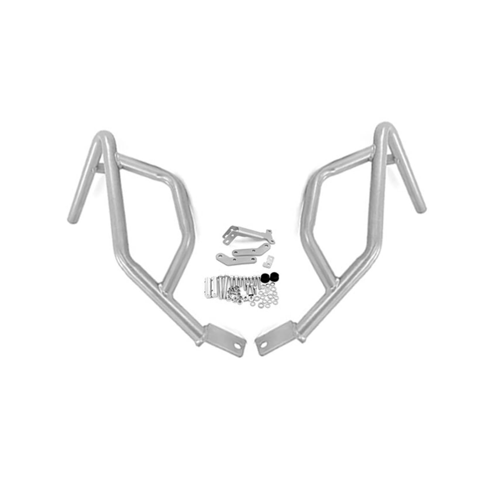 Motocykl Ochraniacz Zderzaka Pasuje Do Honda XL 750 TRANSALP750 2023-2024 Paski Awaryjne Motocykla Osłona Zbiornika Silnika Bar Zderzak Kaskaderska Klatka Protector(Silver-Lower Only)