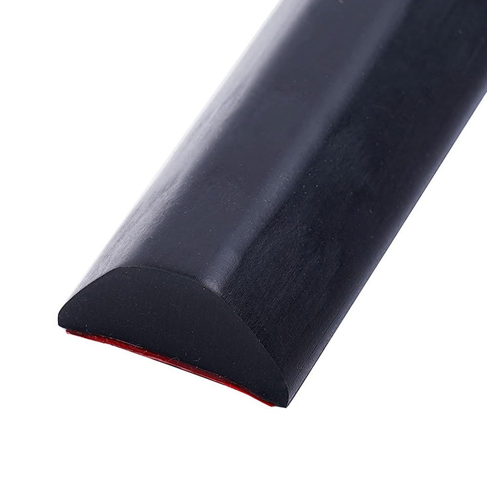 Tira de sellado plegable de silicona para umbral de ducha, tapón de agua para separación en seco y húmedo, color negro, 3 m