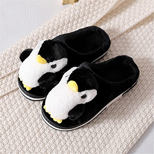 YILANLAN Women's Penguin Plush Warm Animal Home Cute Slippers4