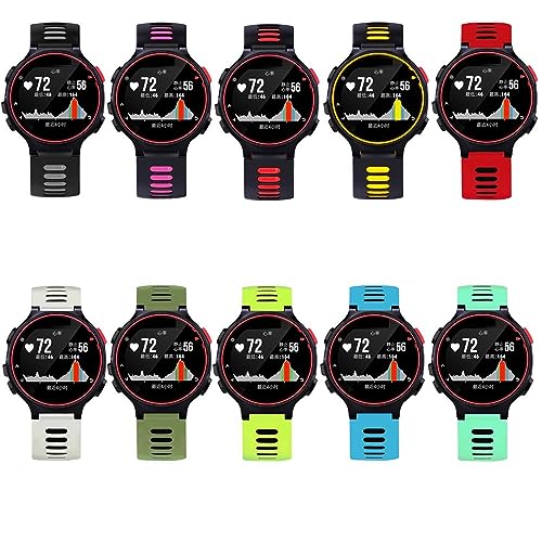 Bracelet rechange pour Garmin Forerunner 735XT souple anti irritation agate