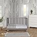 Dream On Me Harper 4-In-1 Convertible Crib In Storm Grey, Greenguard Gold & JPMA Certified, 3 Mattress Height Settings