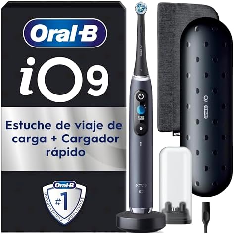 Oral-B iO 9 Electric Toothbrush with 1 Head, Black – Toothbrush w...