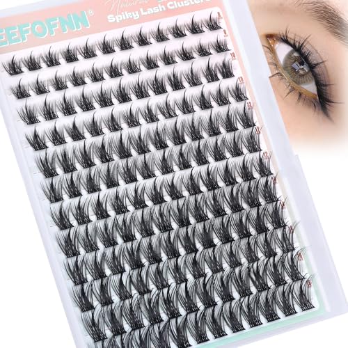 Lash Clusters with Spikes Natural Cluster Eyelash Extensions Fairy Cluster Lashes Wispy Eyelash Clusters Manga Individual Lashes Anime Eyelashes Clusters DIY Spiky Lash Extension by Eefofnn