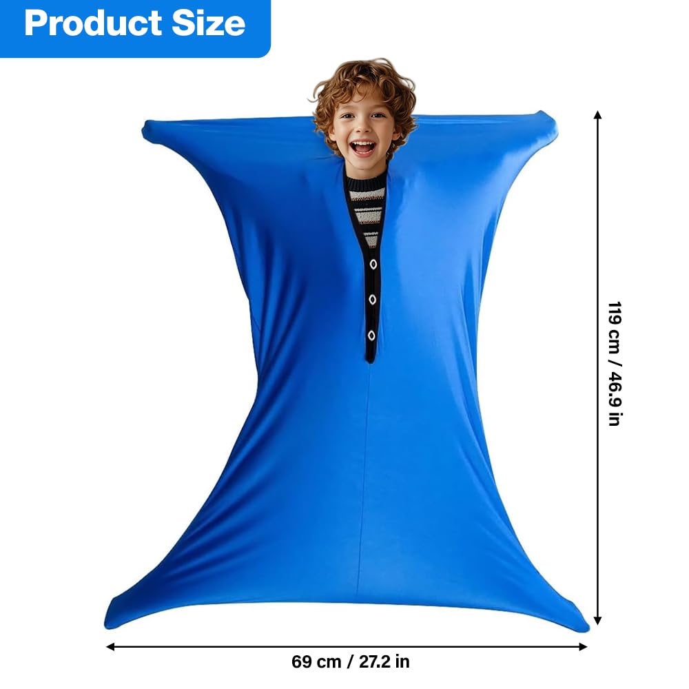 Sensory Body Sock, 47" x 27" Full-Body Wrap Stretchy Body Sox - Image 2