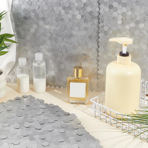 Azulejos de cocina autoadhesivos para renovar el salpicadero con paneles hexagonales 5
