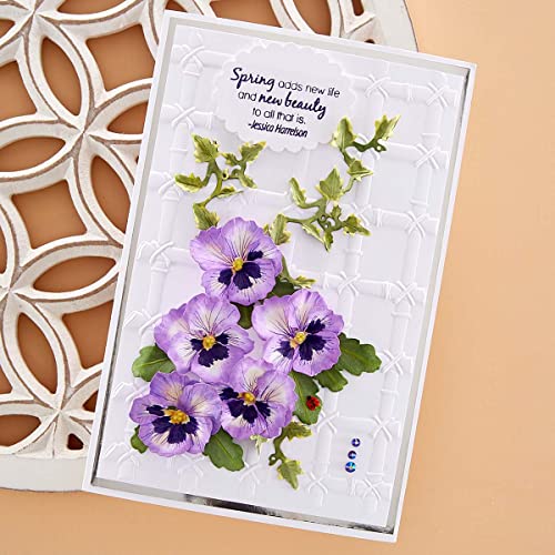 Spellbinders Bamboo Trellis 3D Embossing Folder from The Painter’s Garden Collection by Susan Tierney-Cockburn, Metal, ONE - Image 2