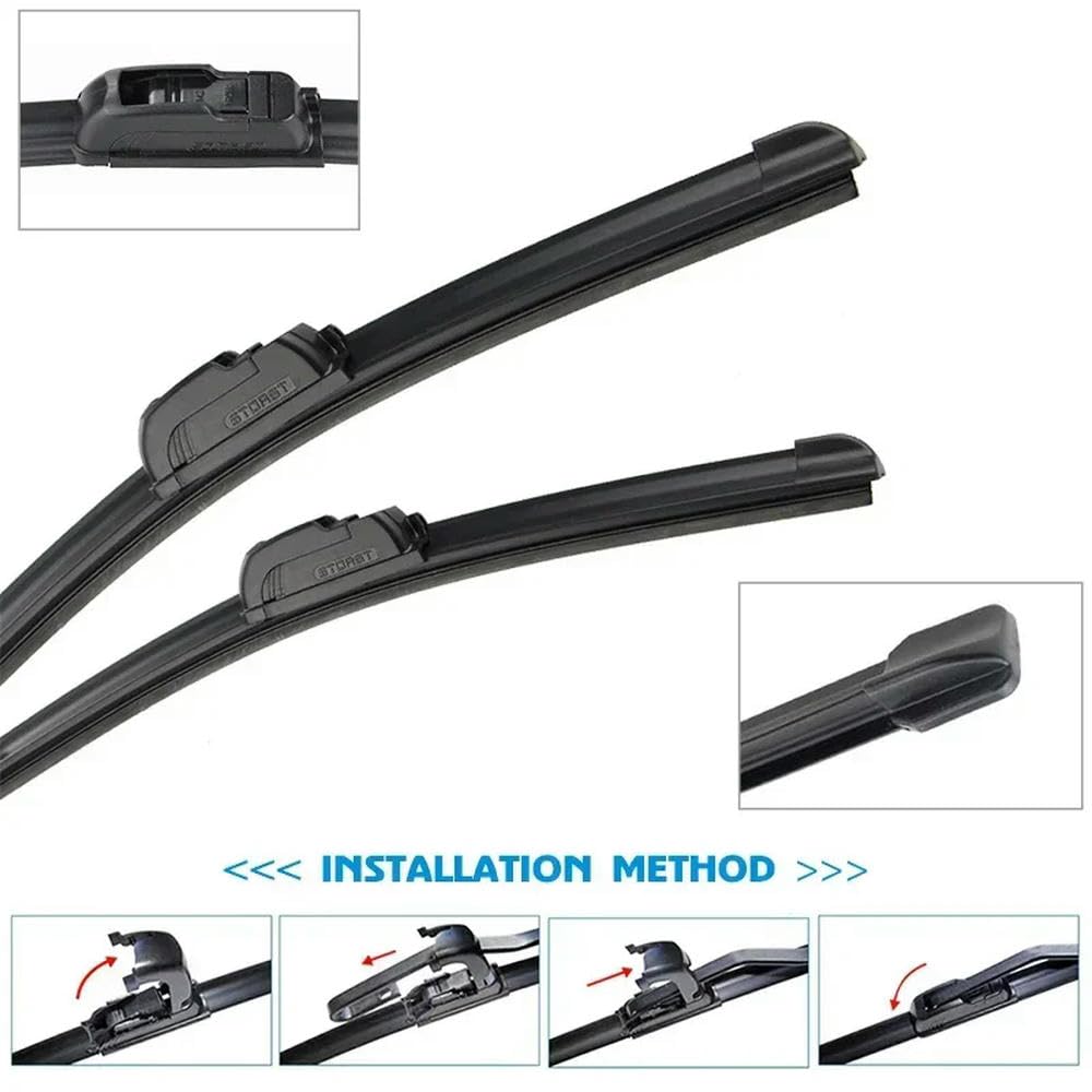 Escobillas limpiaparabrisas para Parabrisas Delantero Pontiac G5 2007-2010 22"+17"