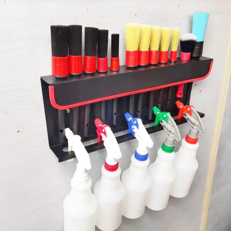 Portabottiglie spray, materiale montato a parete, gancio per rack, può dettagli, organizer per lattine spray per garage sul posto di lavoro dell' auto