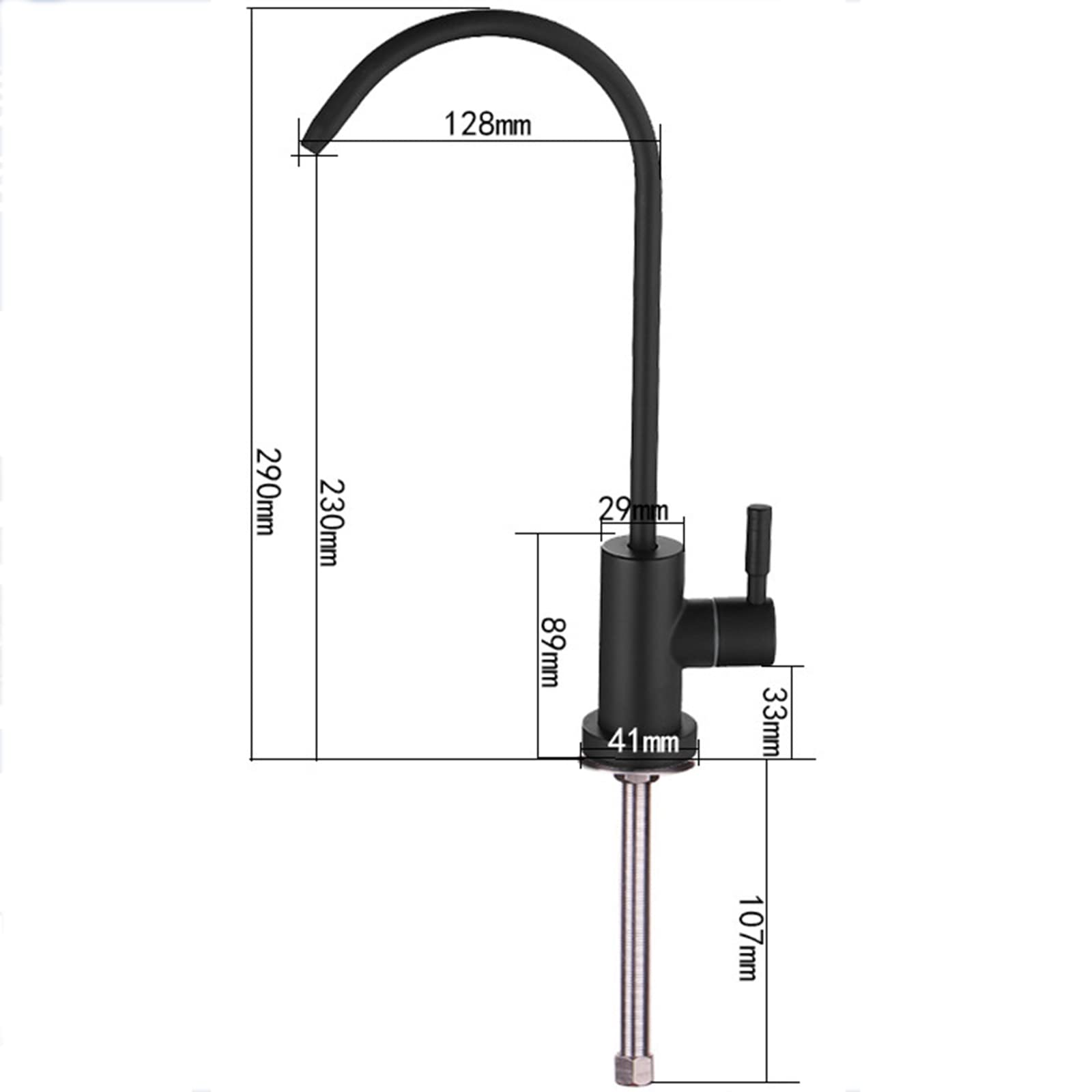 Amazon.co.jp: 浄水器付き蛇口 キッチン用蛇口 ブラック 1(ブラック B