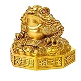 Photo Gallery zxhstore feng shui lucky golden toad decoration statue brass gossip wealth toad figura per il regalo di casa di affari (color : 9cm) Photo Gallery zxhstore feng shui lucky golden toad decoration statue brass gossip wealth toad figura per il regalo di casa di affari (color : 9cm)