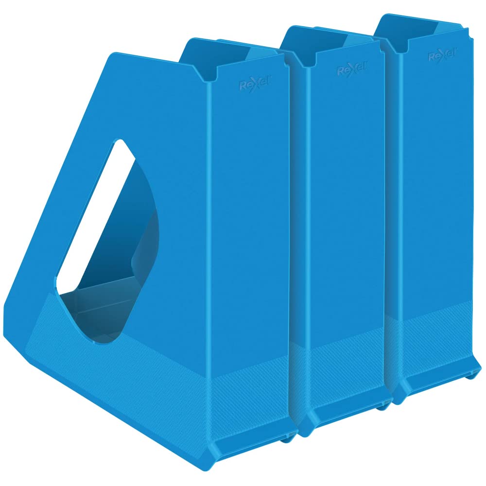 Rexel Choices, 2115603, Magazine File, A4, Blue - Image 2