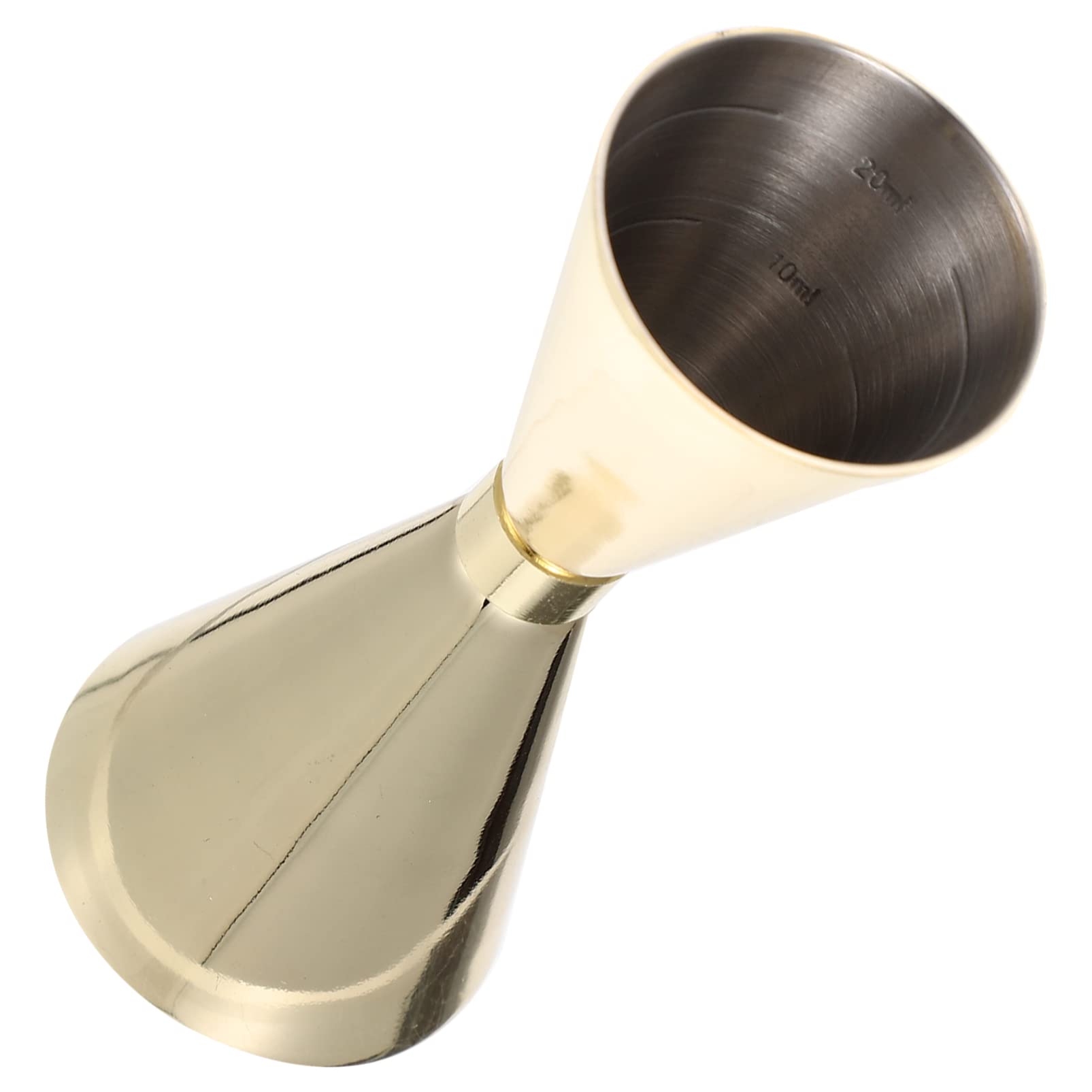 Liquor Tool: Double - with Gold Device for Recipes Bar Cup, Stainless Home Accessories Ounce Cone Ml/Mug Drink Golden Mixed Office Barware Multi- Ml(Gold)
