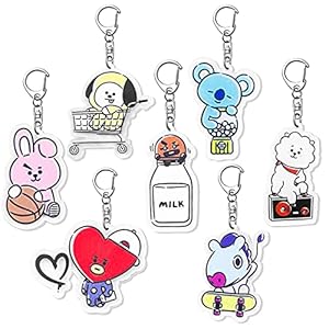 Kpop Leger Sleutelhanger Bangtan Jongens JIMIN JIN JK JHOPE SUGA V RM merchandise voor Leger Gift, Kr Bt21 0527