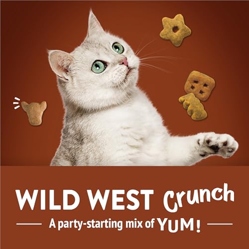 Purina Friskies Party Mix Wild West Crunch Cat Treats, (10) 2.1 oz Pouch - image 3