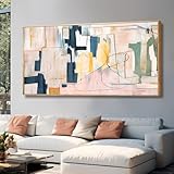 Abstract Wall Decor Modern Oversized Wall Art Black Line Wall Poster Printing 36'x70' Wall Decorations for Bedroom Office