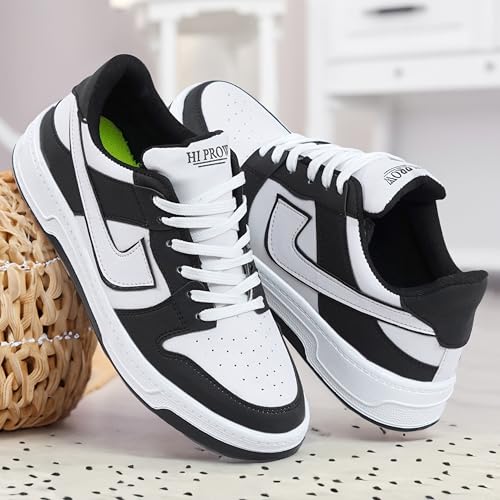 Hi Prow Low-Top Sneakers, Lace-Up Casual Shoes, Black - Image 3