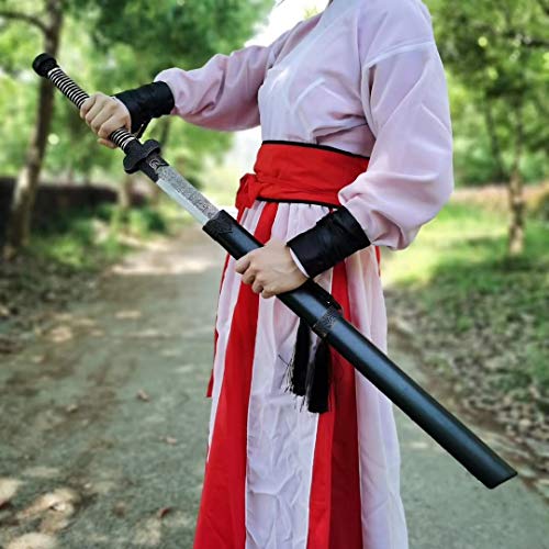 Nepal Machete/Forged High Carbon Steel Blade/Leather Scabbard/Chinese Sword #TOP6