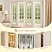 KOVOSCH 24-Inch Bifold Door Hardware Kit with Track, Closet Door Track Repair Tool Kit, Metal Track Kit for Door Use, White, Boxed