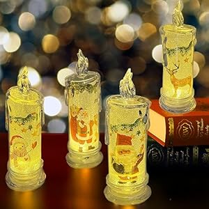 SupBri Rose Shadow LED Flameless Ca...