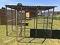 4wire Animal enclosure 6ft x 9ft with waterprrof roof - Birds Rabbits Chickens Small Animals