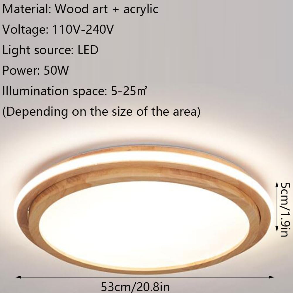 Lampa Sufitowa Ściemniająca 3000K-6000K Modna Prosta Okrągła Oprawa Oświetleniowa Łatwe W Montażu Lampy Sufitowe LED z Akrylowym Kloszem, Płaską Lampą Do Przedpokoju W Salonie, Na Werandę KNBVFHG