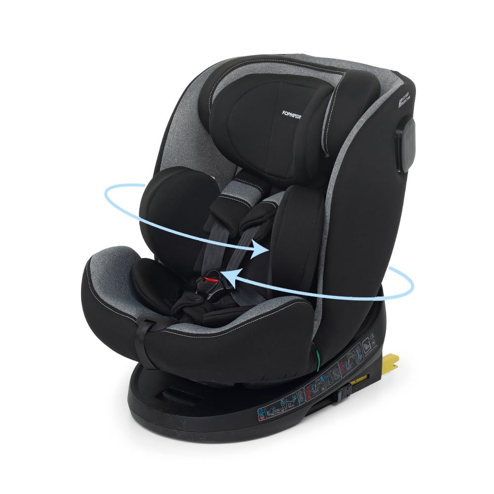 Foppapedretti Circle I-Size - Asiento de coche para 0-12 años, color carbono